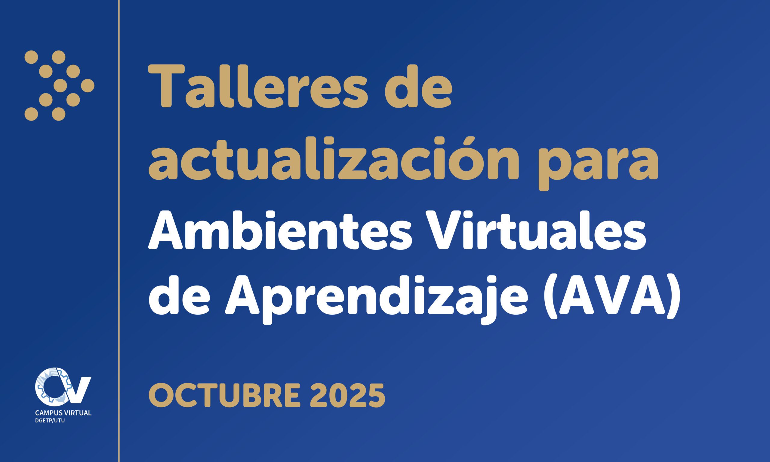 Talleres de actualización organizados por el Campus Virtual de UTU: preinscripciones abiertas