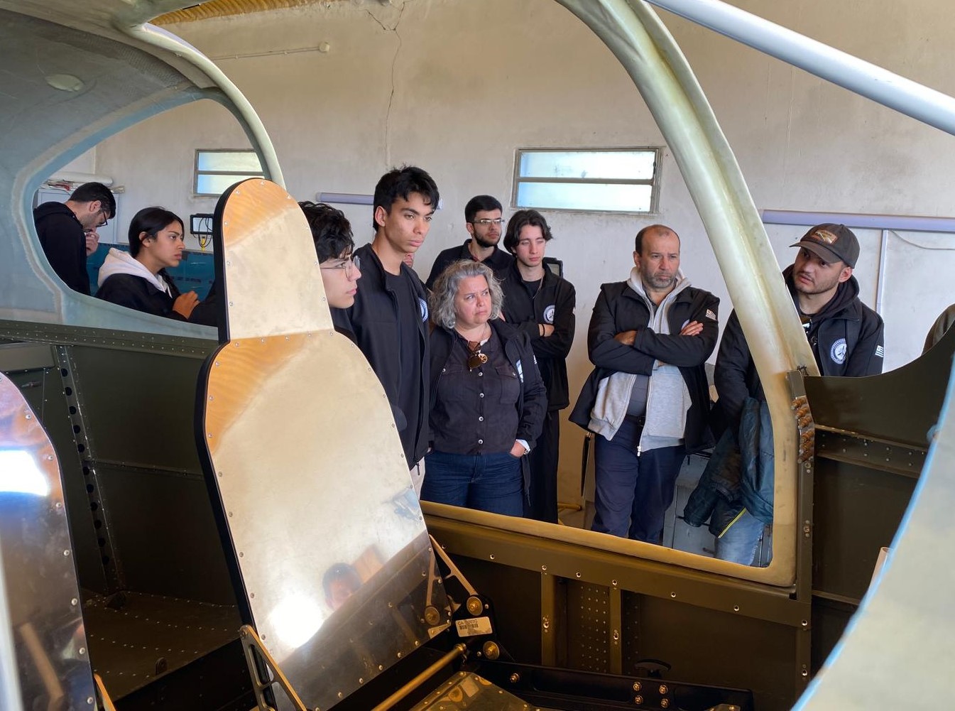 «Nunca había visto construir un avión desde cero», dijo Luha Pereira, estudiante de primer año de Aeronáutica